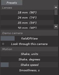 Camera controls