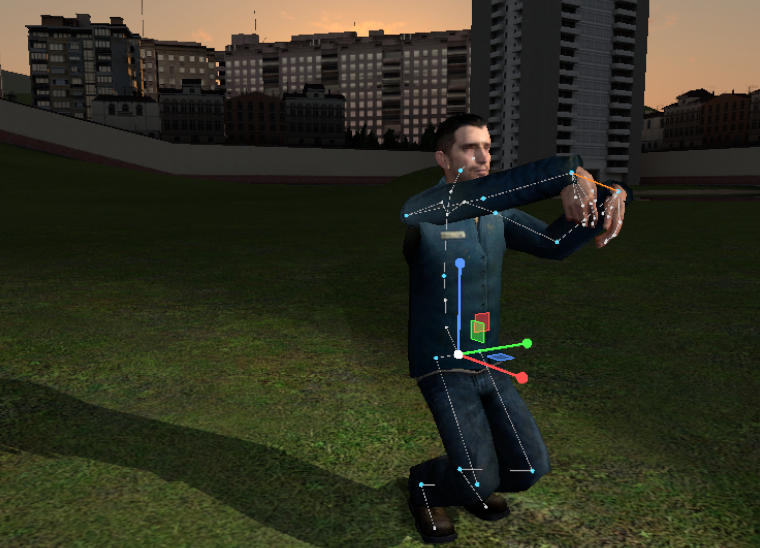 Move gizmo with plane handles