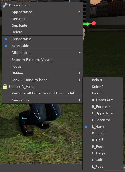 Lock R_Hand to bone menu