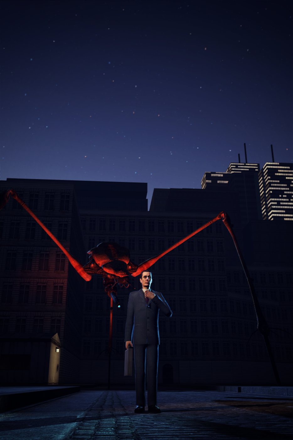 Poster: G-Man in the night city